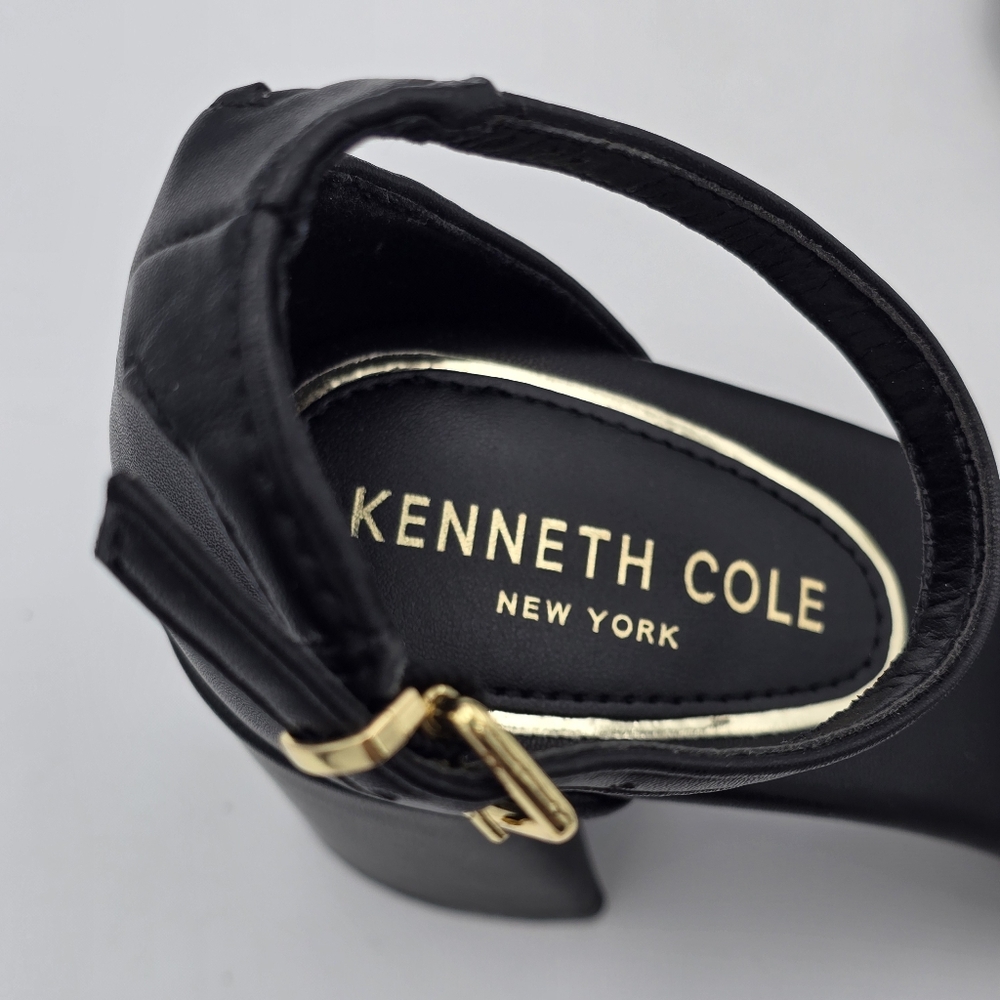Like New Kenneth Cole New York Luisa Block Heel Ankle Strap Sandals - Picture 6 of 16